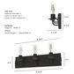 Hunter Perch Point 3-Light Vanity in Noble Bronze, , large
