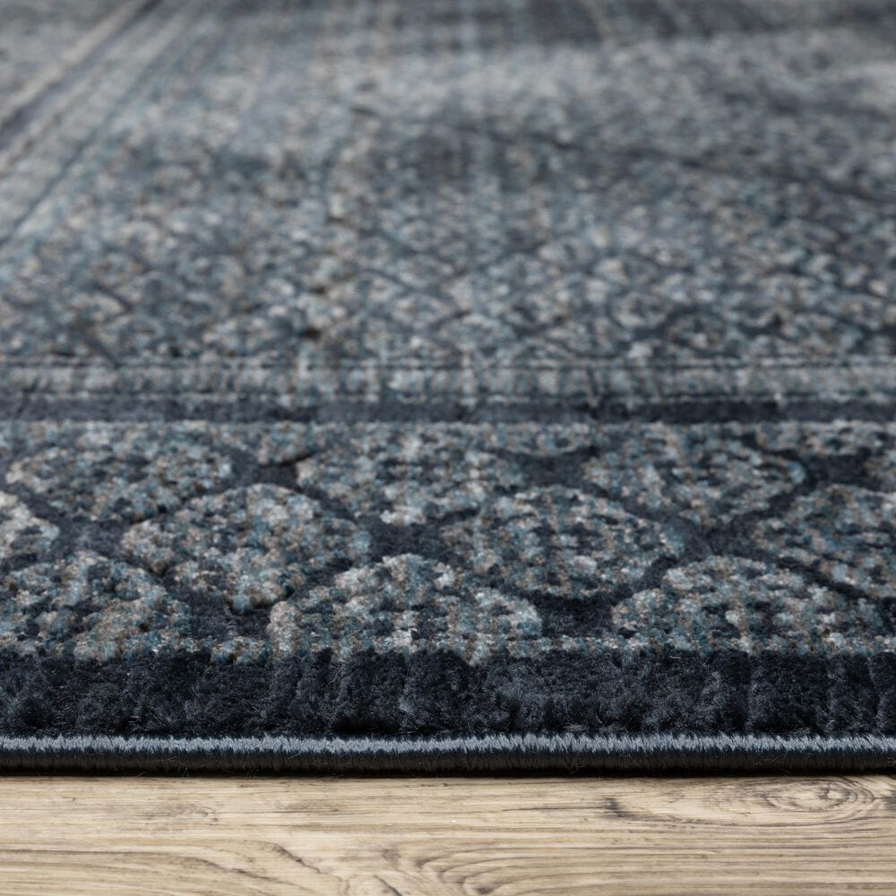 Oriental Weavers Capella Oriental Blue 9&#39;10&quot; x 12&#39;10&quot; Area Rug, , large