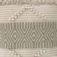 India House Boho 20" Square Throw Pillow in Evergreen, , large