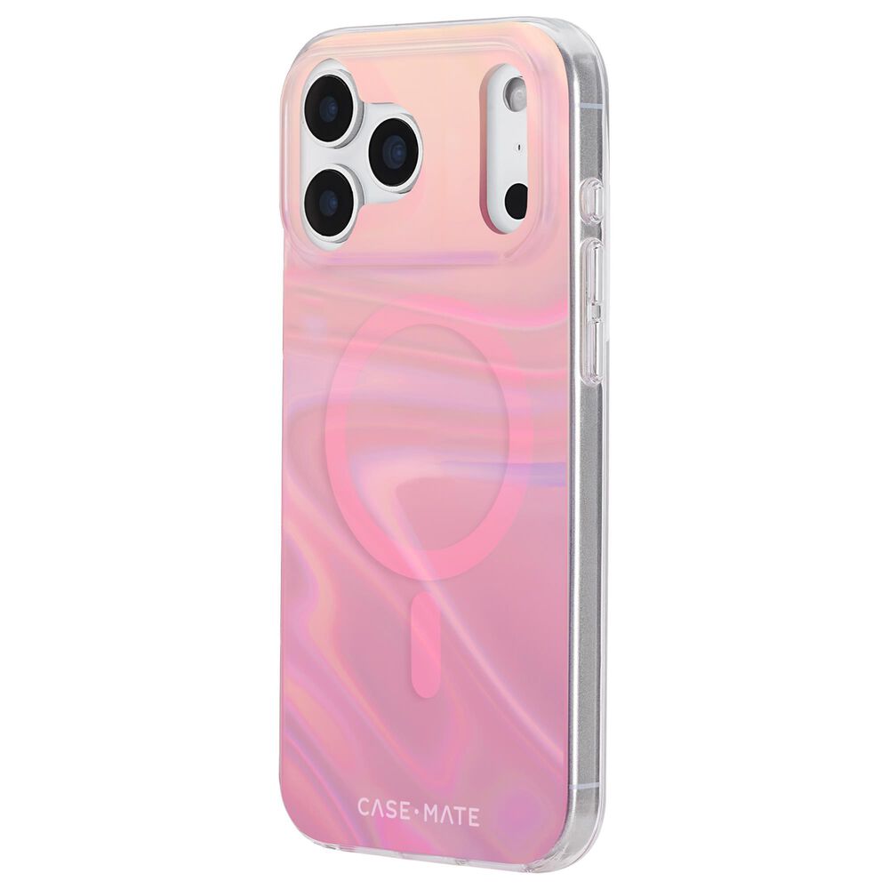 Case-Mate Peach Bubble MagSafe Case for iPhone 17 Pro Max in Peach Iridescent, , large