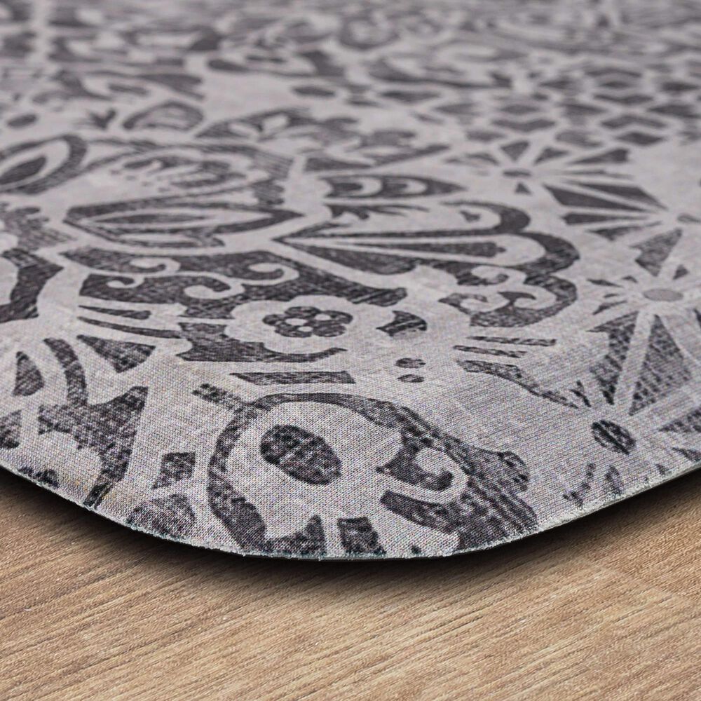 Mohawk Dri-Pro Deluxe Damask Nouveau 1&#39;8&quot; x 3&#39;6&quot; Grey Area Rug, , large