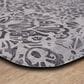 Mohawk Dri-Pro Deluxe Damask Nouveau 1"8" x 3"6" Grey Area Rug, , large