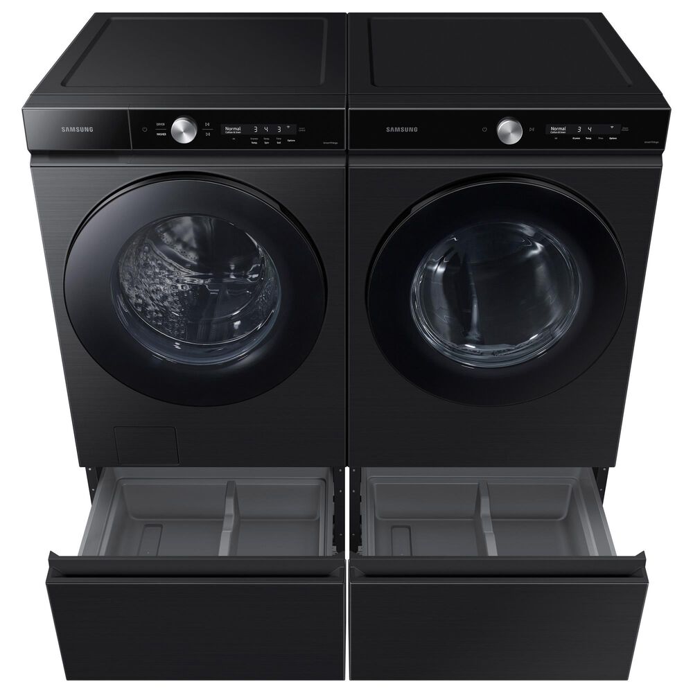 Samsung Bespoke 7.6 Cu. Ft. Front Load Electric Dryer with AI Optimal Dry and Super Speed Dry in Brushed Black, , large