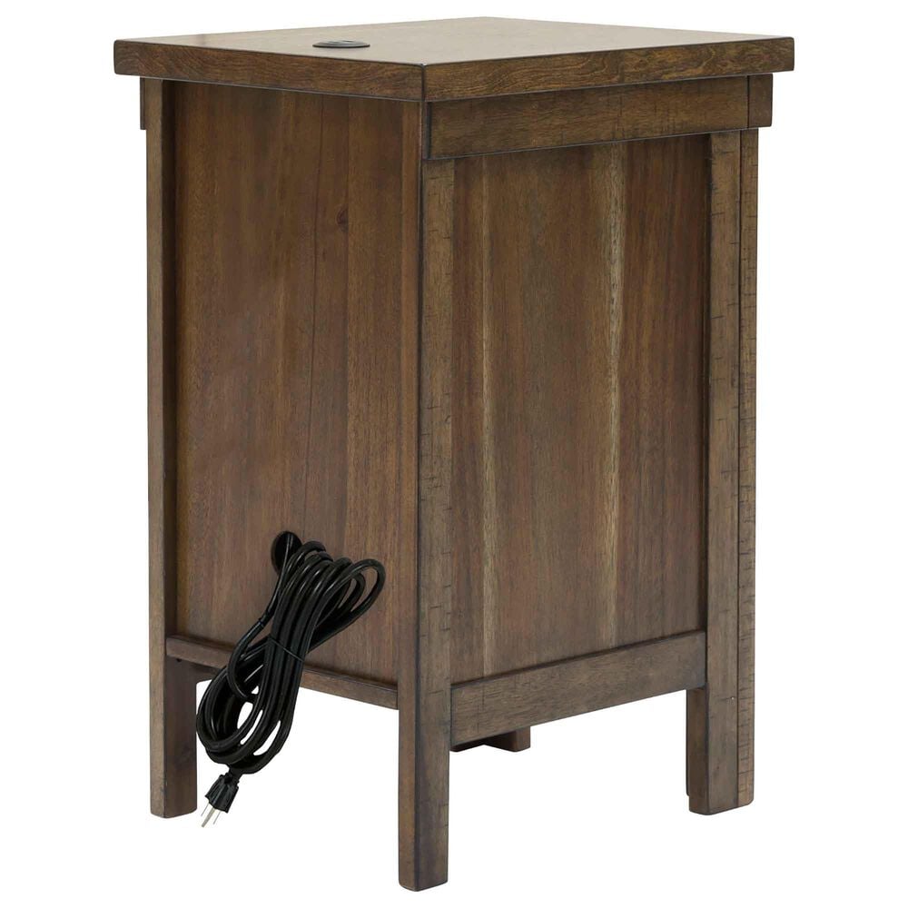 Ashley Moriville Chairside Table in Grayish Brown, , large