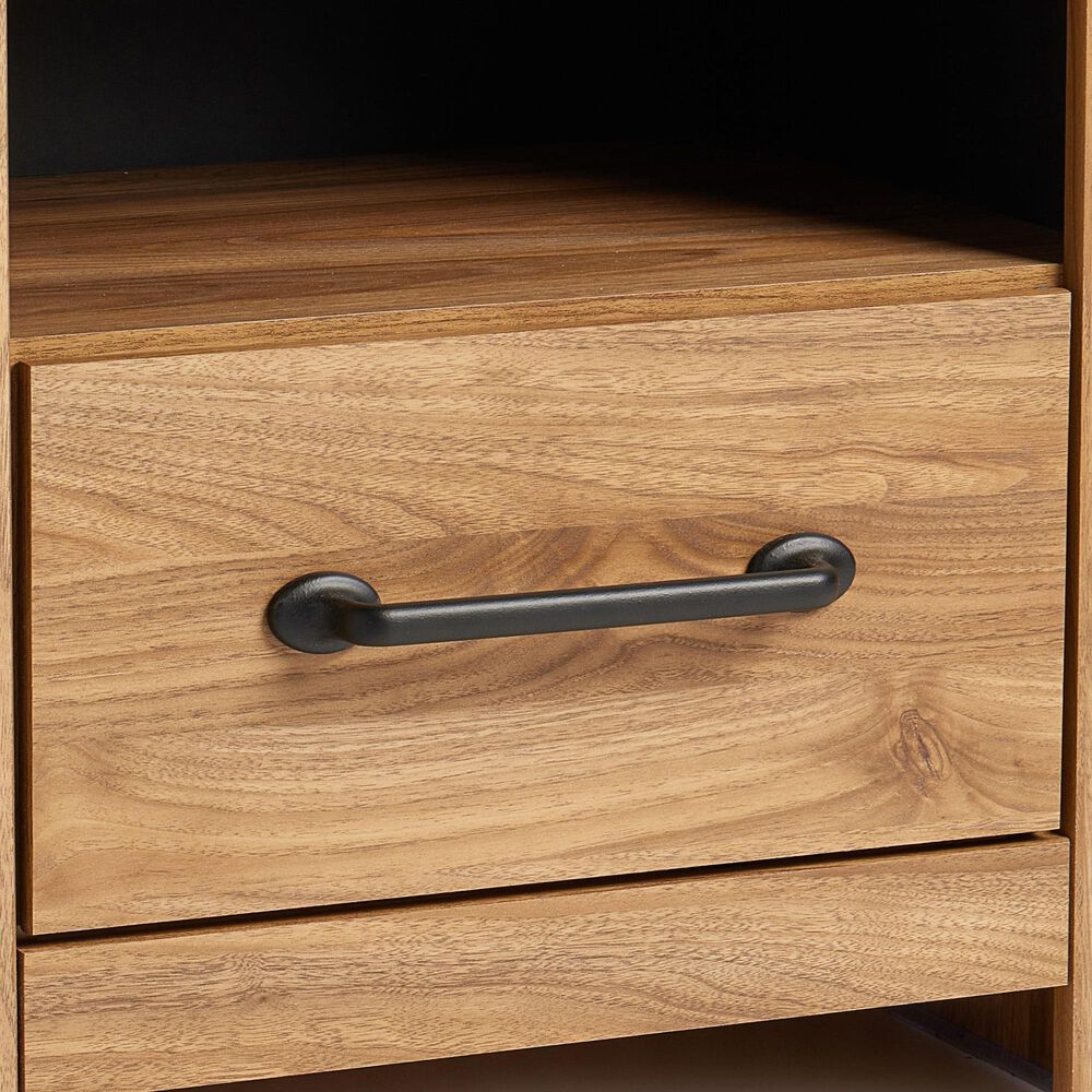Ashley Pasklyn 1-Drawer Nightstand in Rich Honey Brown, , large
