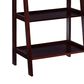Linon Home Decor Acadia 5-Shelf Ladder Bookcase in Espresso, , large