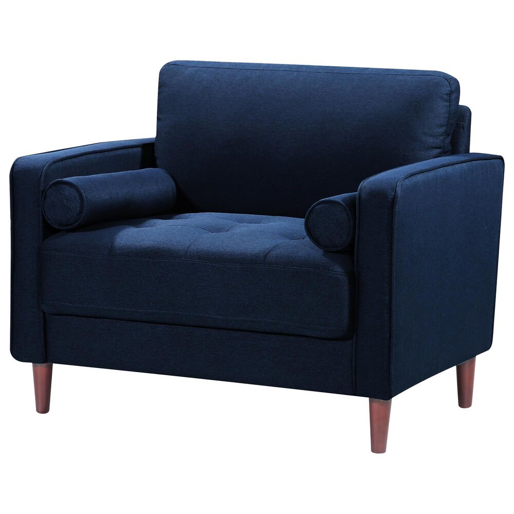 Lifestyle Solutions Langford Accent Chair in Navy Blue, , large
