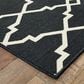 Oriental Weavers Marina 7763K 2"3" x 7"6" Black and Ivory Runner, , large