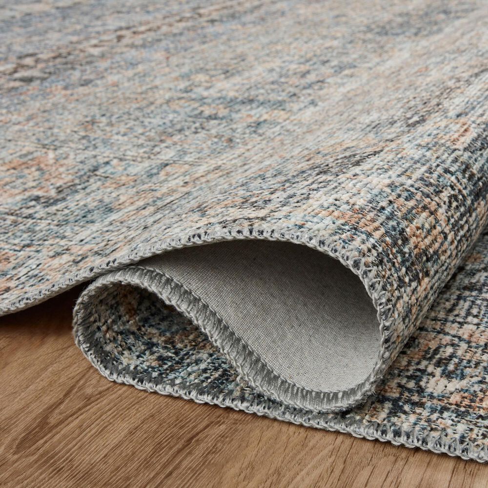 Amber Lewis x Loloi Billie 7'6" x 9'6" Denim and Blush Area Rug NFM