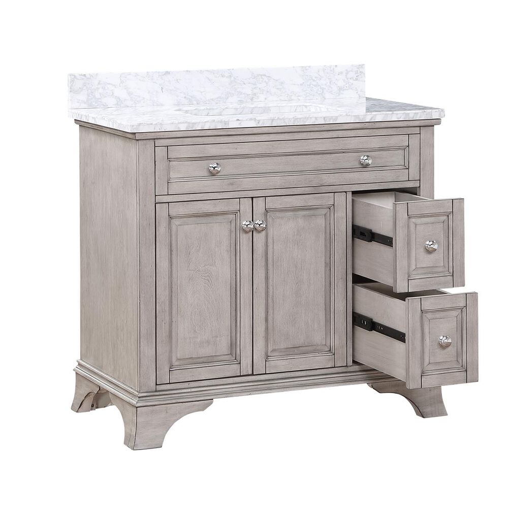 Aurafina Wainwright 36&quot; Vanity with Top and Sink in Old Harbor Gray, , large