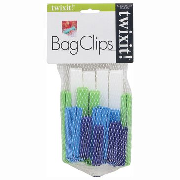 Twixit! Linden Sweden Twixit Bag Clips in White, Green and Blue (Set of 20), , large