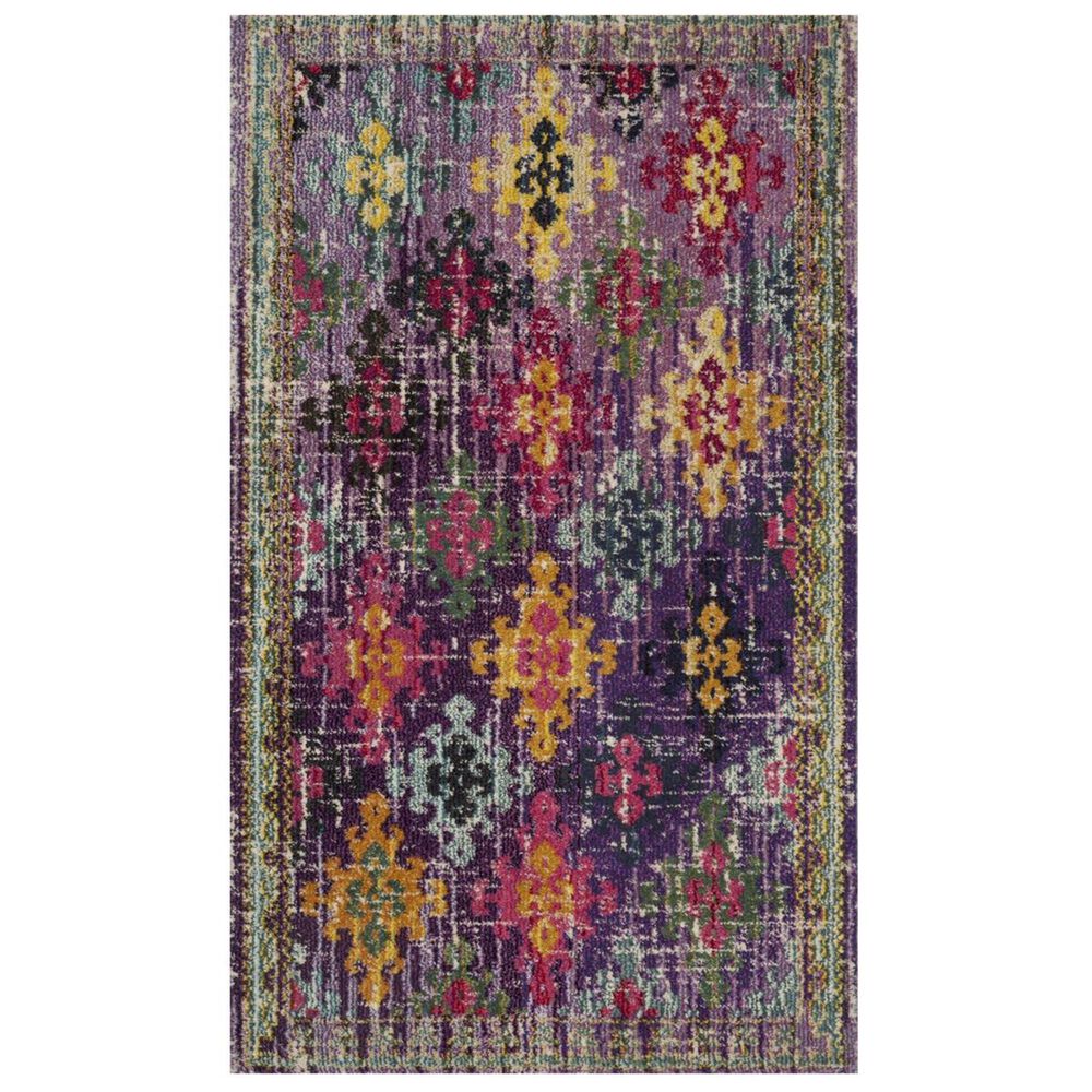 Safavieh Monaco MNC244P 4" x 5"7" Purple Area Rug, , large