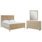 Universal Furniture Oasis 3-Piece King Panel Bedroom Set in Dockside and Natural, , large