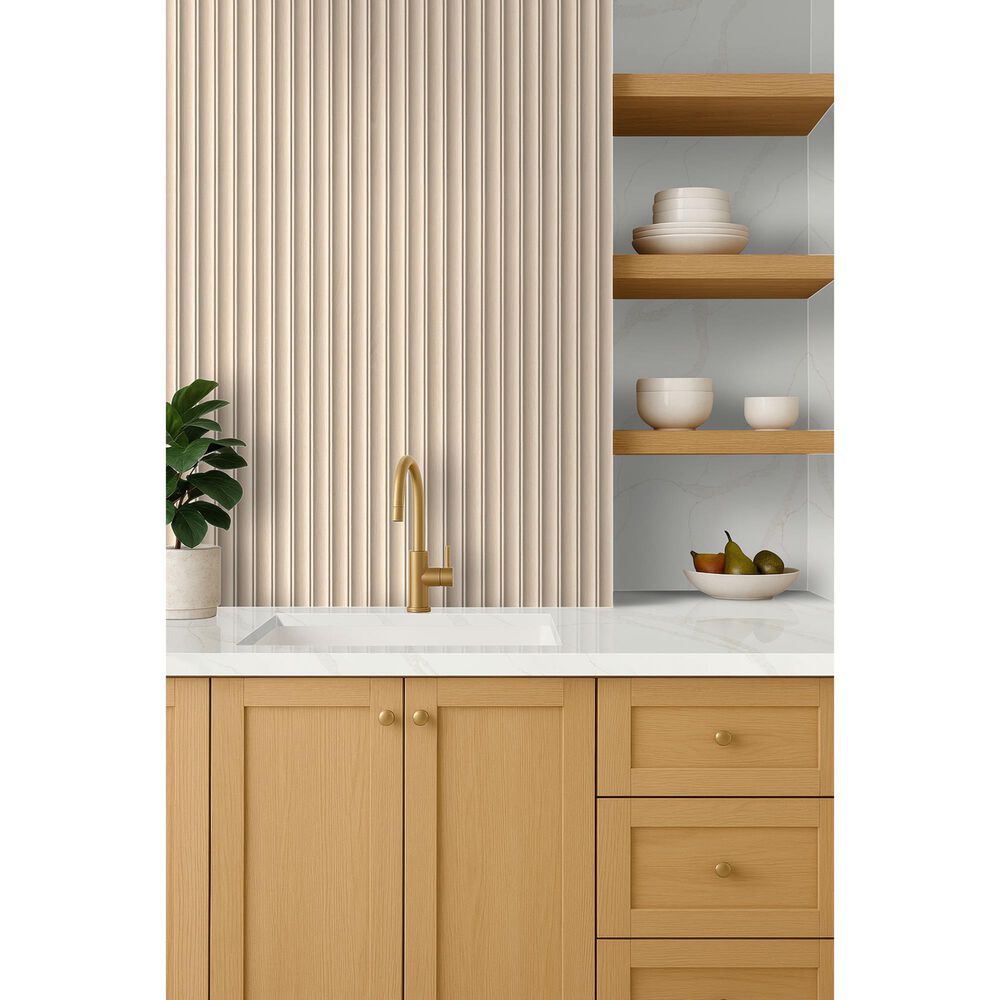 MS International Urban Slate Flute Maple Matte 16" x 48" Wall Tile, , large