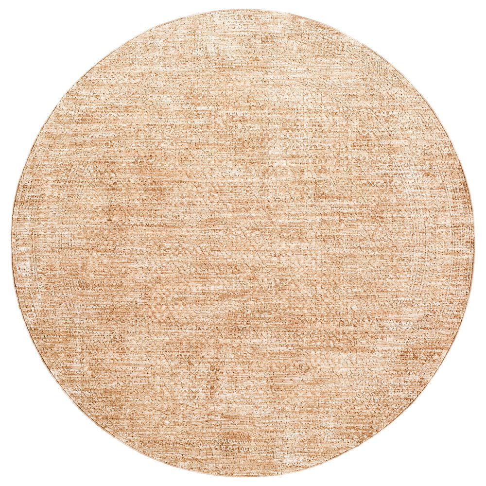 Surya Masterpiece MPC-2323 Light Beige, Beige and Brown 6"7" Round Area Rug, , large