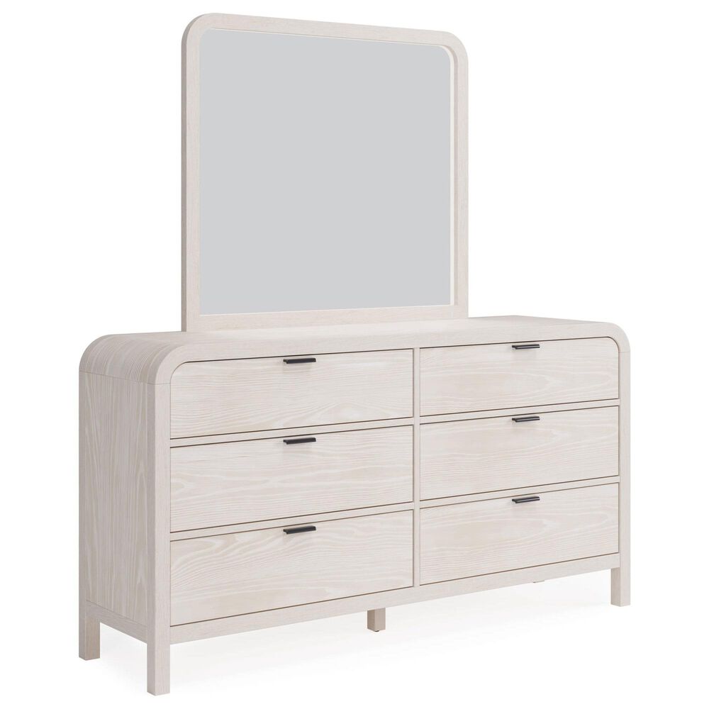 Urban Home Drake Dresser and Mirror in Sugar Finish, , large