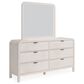 Urban Home Drake Dresser and Mirror in Sugar Finish, , large