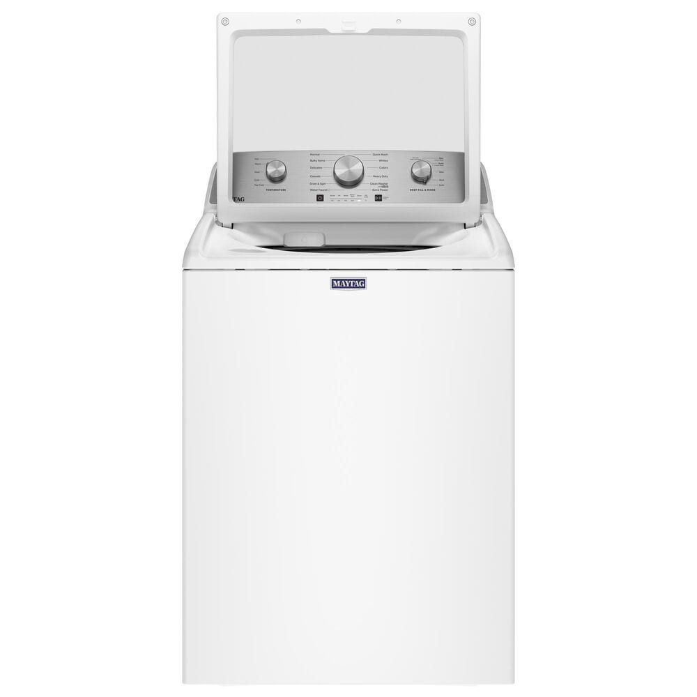 Maytag 4.7 Cu. Ft. Top Load Agitator Washer with Extra Power Cycle in White, , large