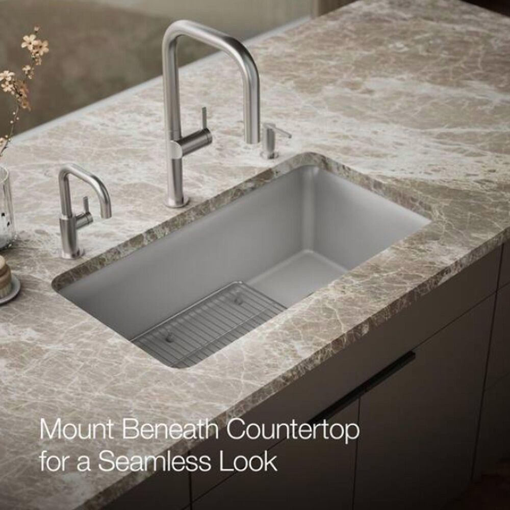 Kohler Cairn 33.5" Single Bowl Sink in Matte Grey, , large