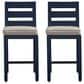 Ashley East Beach Barstool in Navy Blue (Set of 2), , large