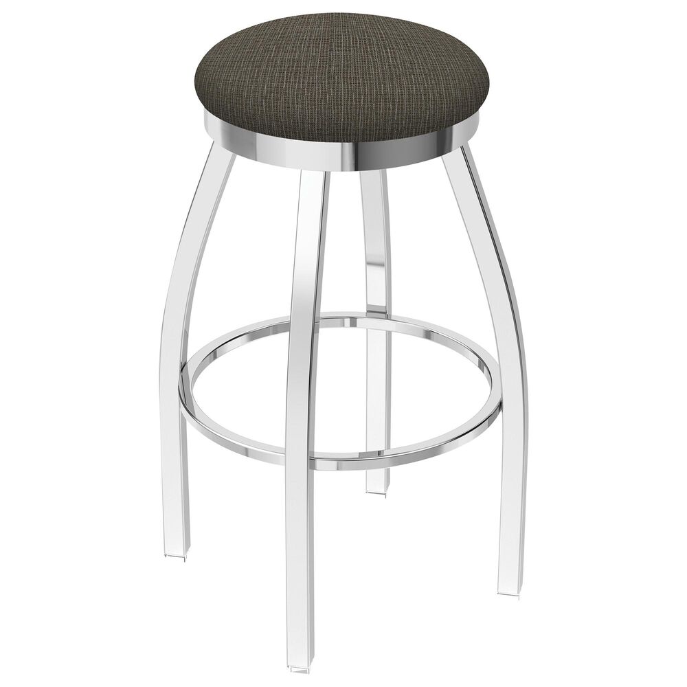 Holland Bar Stool 802 Misha 25" Swivel Counter Stool with Chrome and Graph Chalice Seat, , large