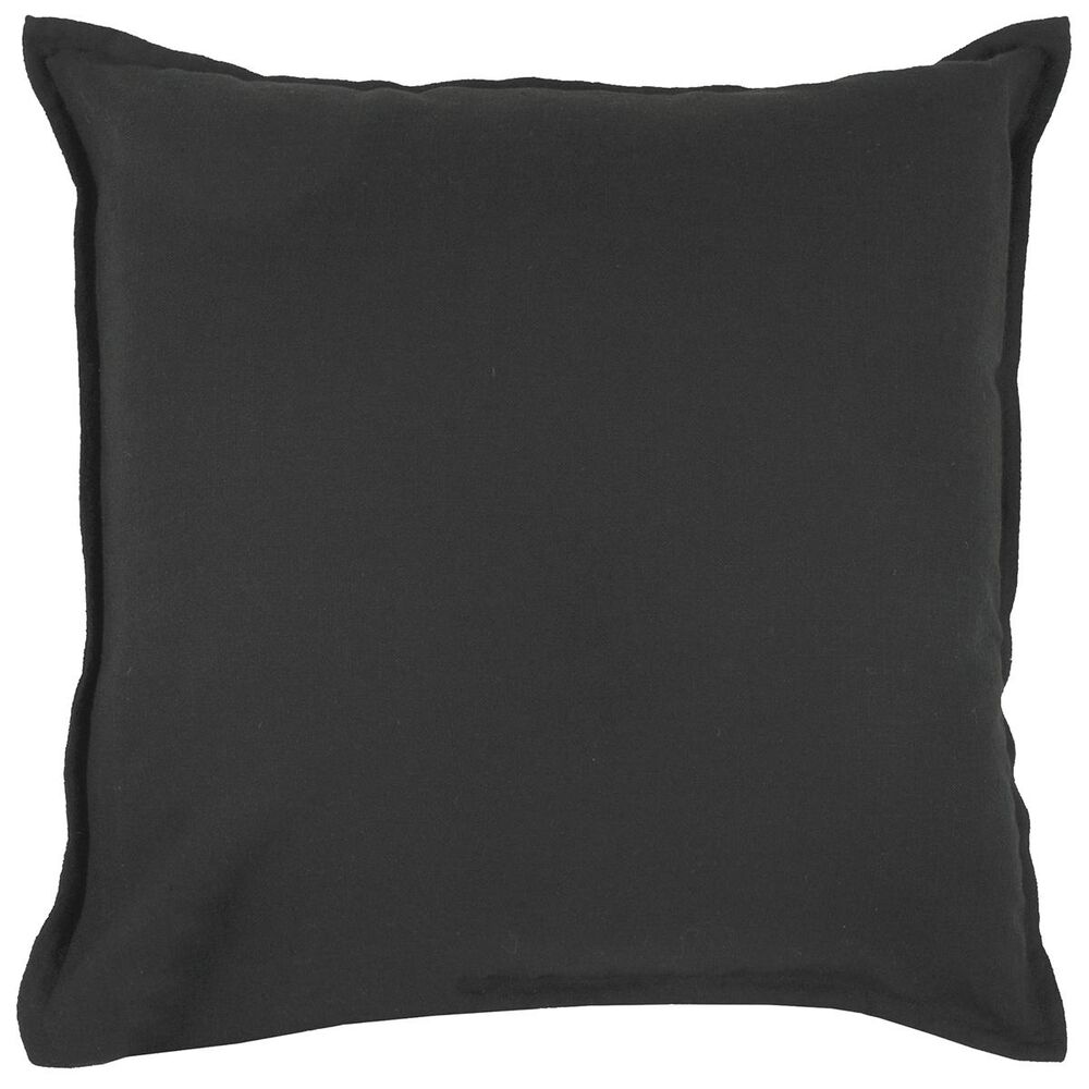 Rizzy Home 20" x 20" Pillow Cover in Solid Black, , large