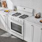 Midea 6.1 Cu. Ft. 4-Burner Freestanding Gas Range with Steam Cleaning in White, , large