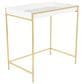 Maple and Jade 2-Piece Nesting Tray Top End Table Set in Gold and White, , large