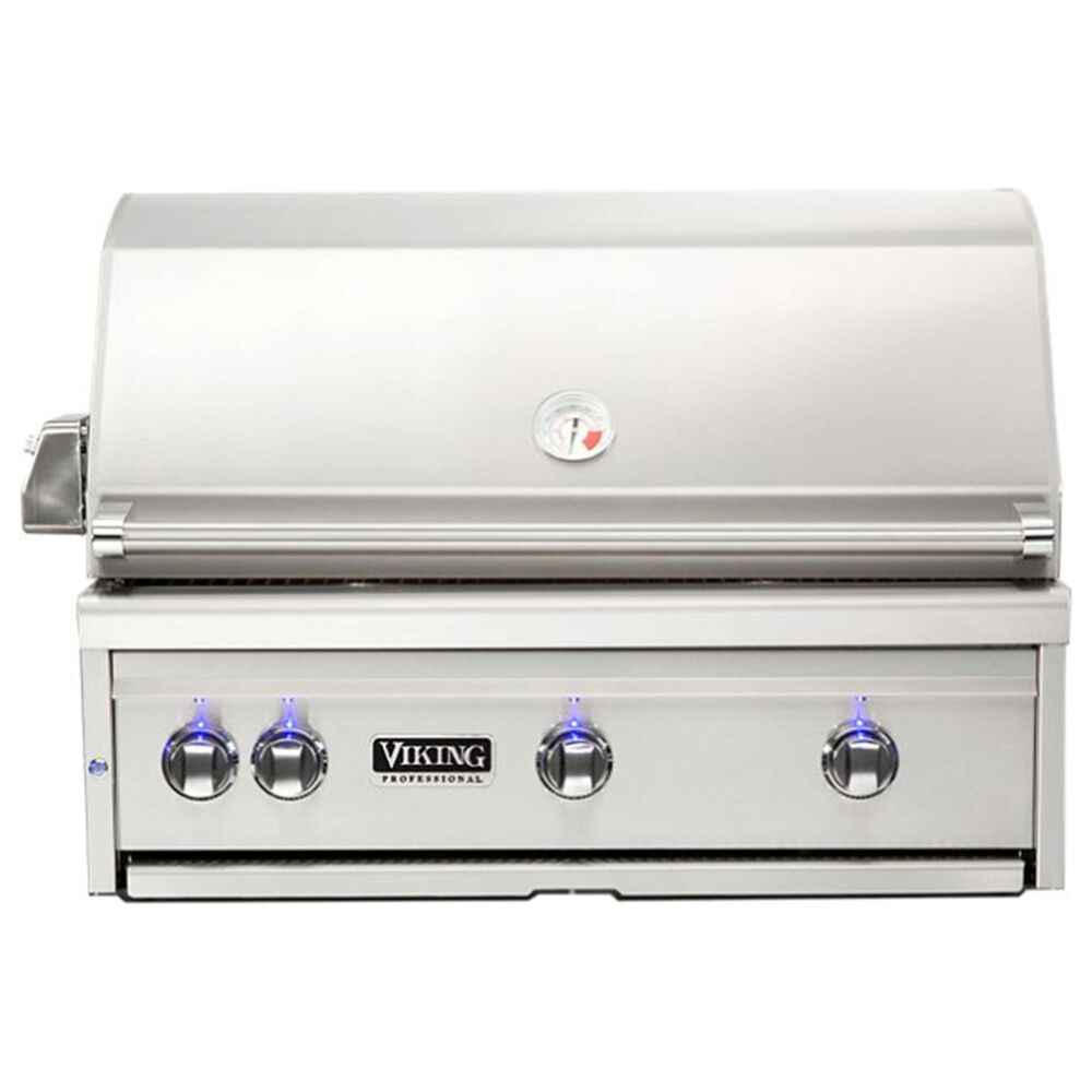 Viking Range 36" Natural Gas Built-In Grill in Stainless Steel, , large