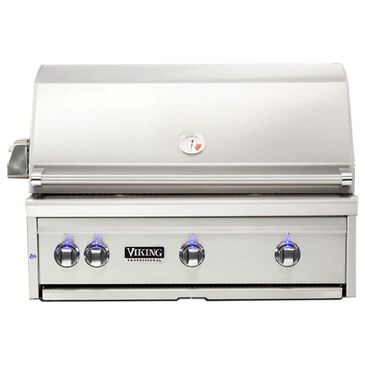 Viking Range 36" Natural Gas Built-In Grill in Stainless Steel, , large