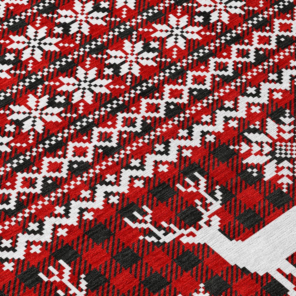 Dalyn Rug Company Wonderland WN28 2&#39;6&quot; x 3&#39;10&quot; Red Indoor/Outdoor Area Rug, , large