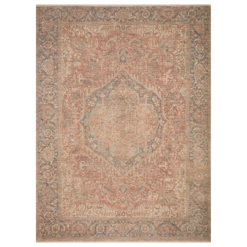 Loloi Priya PRY-07 2"3" x 3"8" Brick/Navy, , large