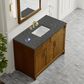 James Martin Bellshire 48" Single Bathroom Vanity in Honey Oak with 3 cm Parisien Bleu Silestone Top, Rectangular Sink and FreePower Wireless Charger, , large