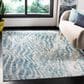 Safavieh Aria 8" x 10" Cream and Teal Area Rug, , large