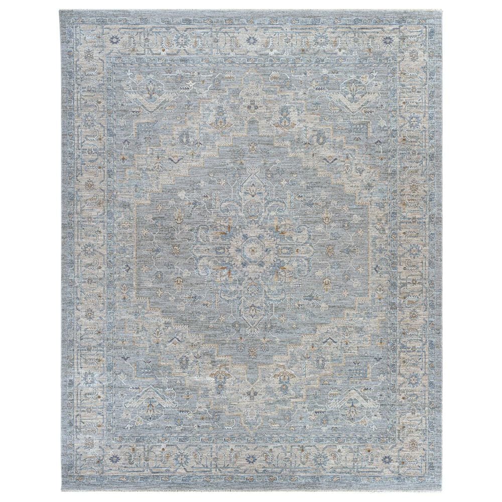 Surya Avant Garde 12" x 15" Gray, Beige and Denim Area Rug, , large