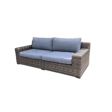 Gathercraft Sofa With Cushion in Blue , , large