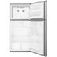 Whirlpool 19.2 Cu. Ft. Top Freezer Refrigerator with LED Interior Lighting in Monochromatic Stainless Steel, , large