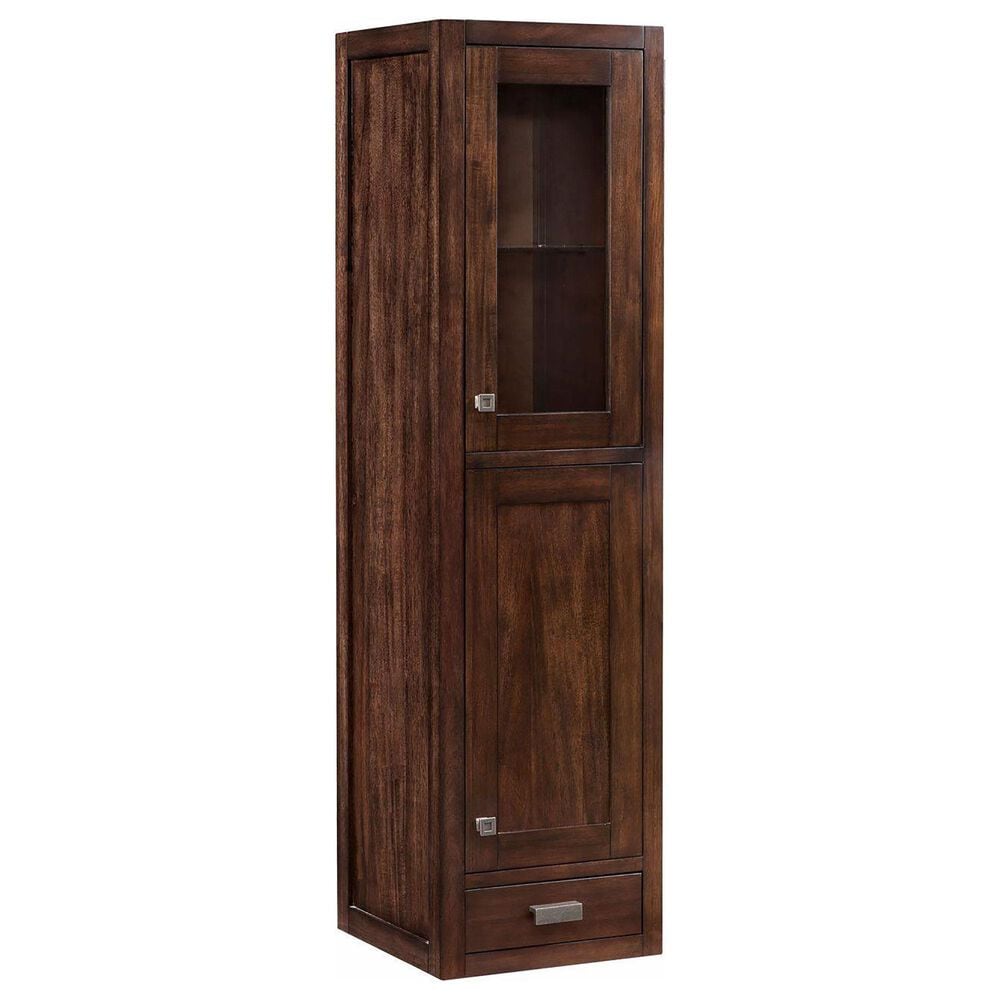 James Martin Vanities Addison 15" Grand Tower Hutch - Right in Mid Century Acacia, , large