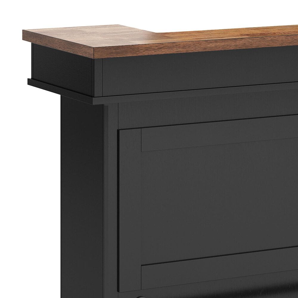 Ashley Wildenauer Bar in Warm Satin Black and Brown, , large