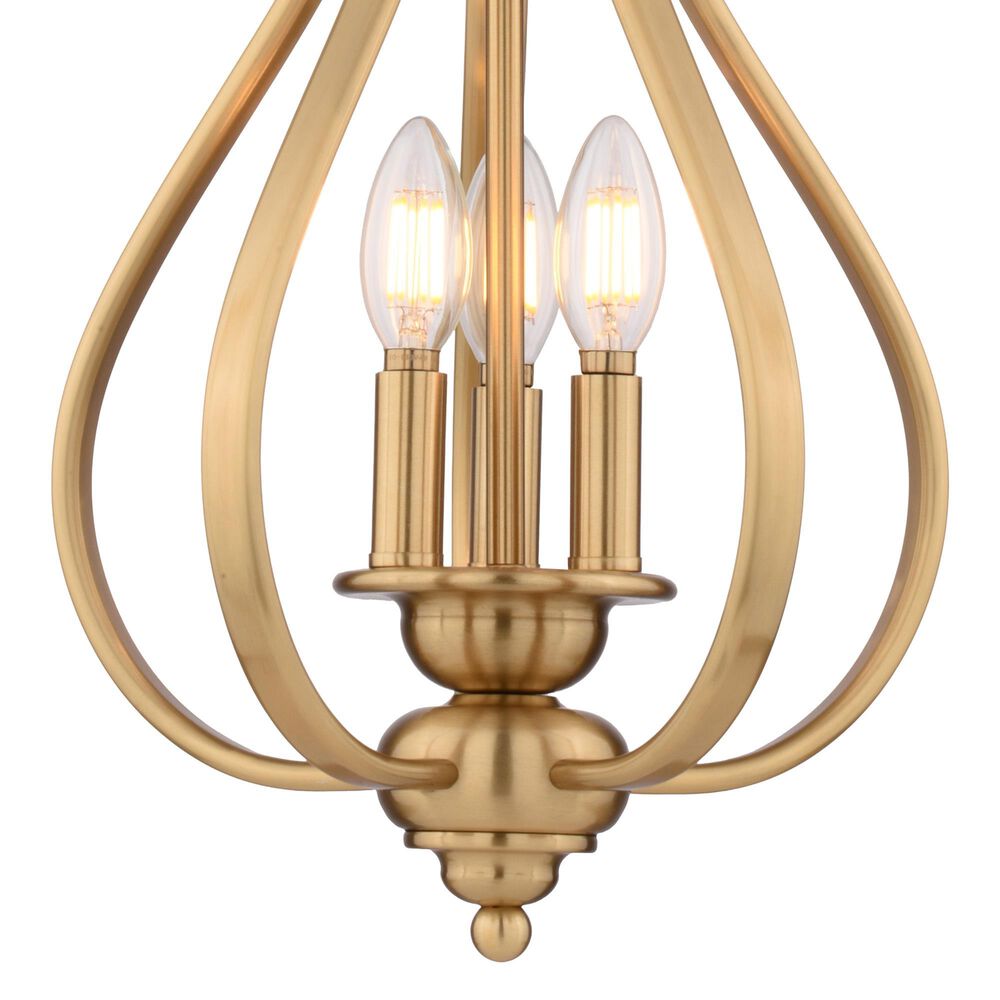 Vaxcel Monrovia 3-Light Pendant in Muted Brass, , large