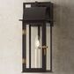 Troy Lighting Bohen 6" 1-Light Exterior Wall Sconce in French Iron and Patina Brass, , large