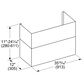 Thermador 8"-9" Duct Cover for 36" Pro Wall Hoods in Stainless Steel, , large