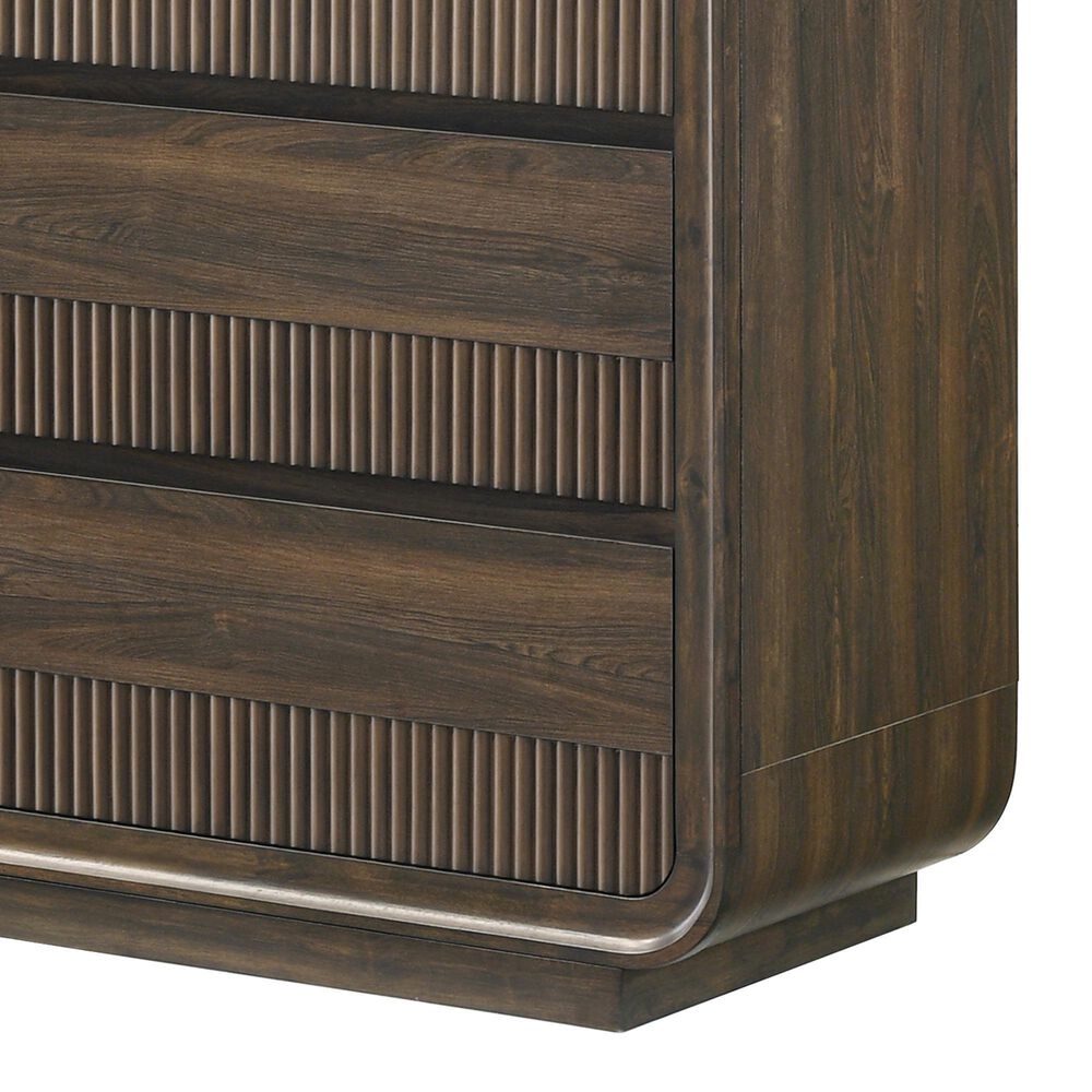 Crown Mark Kinkaid 6-Drawer Dresser Only in Brown, , large