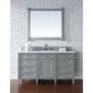 James Martin Vanities Brittany 48" Single Bathroom Vanity in Urban Gray with Single Hole 3 cm White Zeus Quartz Top and Rectangular Sink, , large