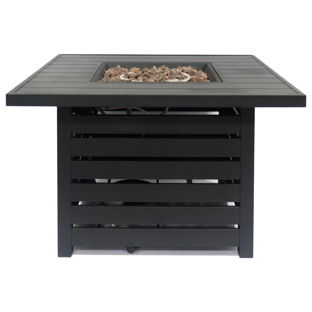 Noble House Rene Square Liquid Propane Fire Pit in Black, , large