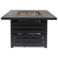 Noble House Rene Square Liquid Propane Fire Pit in Black, , large