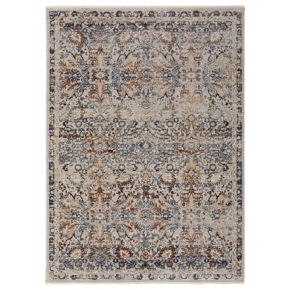 Feizy Kaia 7"10" x 9"6" Blue and Multicolor Area Rug, , large