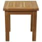 Maple and Jade Outdoor End Table in Oiled Brown, , large