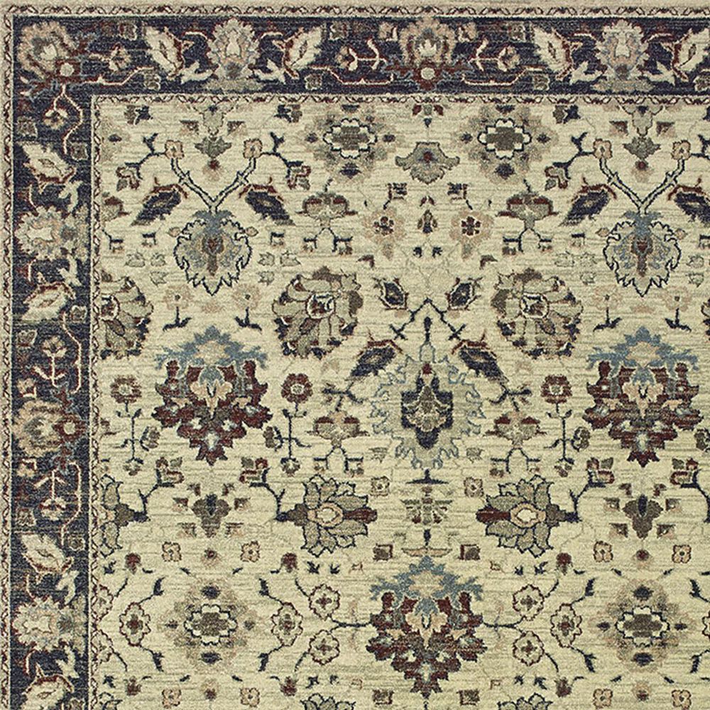 Oriental Weavers Raleigh 8026E 1&#39;10&quot; x 3&#39; Ivory and Navy Area Rug, , large