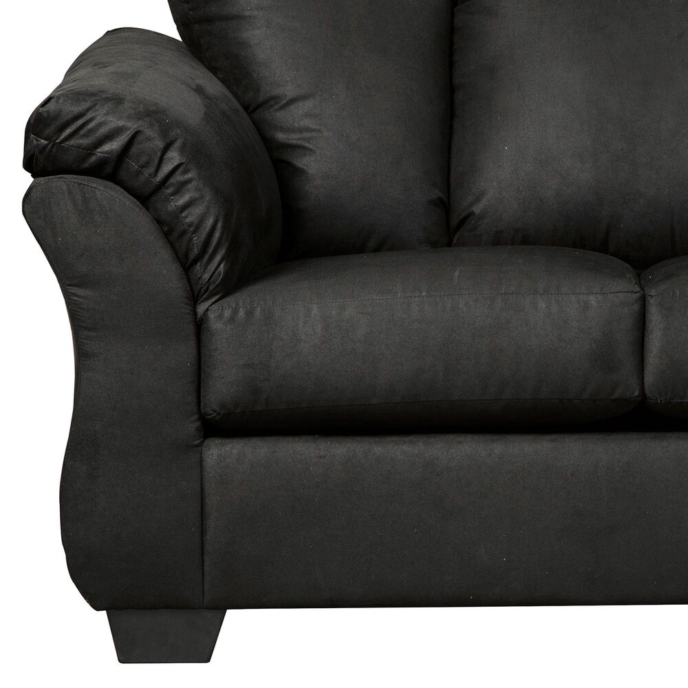 Ashley Darcy Stationary Loveseat in Black, , large